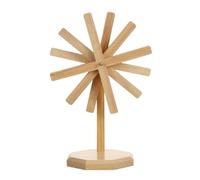 GjnjfdF Set di cortine in legno | Sottopiatto da tavolo a forma di mulino a | Proteggi tavolo per ciotole da cucina - ideale per tazze, pentole, cucina, soggiorno, sala da pranzo, hotel