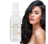GjnjfdF Spray Glitter per Capelli | Lacca per Capelli Effetto Scintillante in Polvere Secca - Polvere Luminosa Sciolta Accessori Halloween Ballo per Donne Uomini Pelle Viso Abiti Palco Concerto