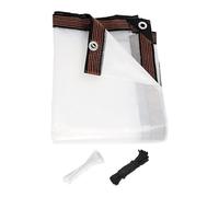 GjnjfdF Telone trasparente per pollaio, involucro impermeabile e resistente alla neve, trasparenti impermeabili con bordi rinforzati con occhielli | per l'inverno rifugio patio casa