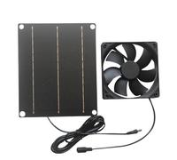 GjnjfdF Ventola Solare Per Pollaio,Ventilatore di Ventilazione ad Energia Solare da 30W | Apparecchio Silenzioso, Soluzione Da Parete Per Caniere Per Eliminare Odori E Far Circolare Aria