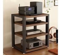 GJPXFR 2/3/4 Ripiani Stereo HIFI Rack, Piccolo Supporto Per Giradischi DVD, Mobiletto HiFi Rack Audio Av Tower Mobiletto Stereo E Supporti Audio-Video(4-Tier/45x35x55cm)