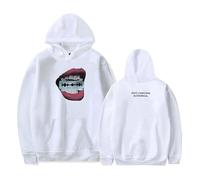 GJRJS D-ove Merch Cameron Album Hoodie Girocollo Felpa con Cappuccio, Moda Felpa Maniche Lunghe, Pullover Grafico con Stampa Ampia Hip Hop Streetwear,Bianca,4XL