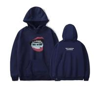 GJRJS D-ove Merch Cameron Album Hoodie Girocollo Felpa con Cappuccio, Moda Felpa Maniche Lunghe, Pullover Grafico con Stampa Ampia Hip Hop Streetwear,Blu,XXS