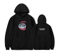 GJRJS D-ove Merch Cameron Album Hoodie Girocollo Felpa con Cappuccio, Moda Felpa Maniche Lunghe, Pullover Grafico con Stampa Ampia Hip Hop Streetwear,Nero,XL