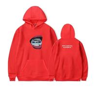 GJRJS D-ove Merch Cameron Album Hoodie Girocollo Felpa con Cappuccio, Moda Felpa Maniche Lunghe, Pullover Grafico con Stampa Ampia Hip Hop Streetwear,Rosso,3XL