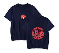 GJRJS Nelly Furtado Love Bites 2025 Casual Moda Classico Tee Manica Corta,Blu,XXS