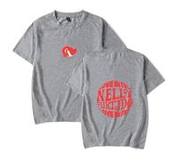 GJRJS Nelly Furtado Love Bites 2025 Casual Moda Classico Tee Manica Corta,Grigio,S