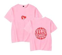 GJRJS Nelly Furtado Love Bites 2025 Casual Moda Classico Tee Manica Corta,Rosa,XS
