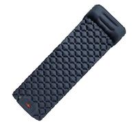 GJUHIHGD Materasso ad aria autogonfiante con cuscino per il campeggio, ultra compatto e leggero, pompa integrata, ideale per escursioni in zaino (blu navy)