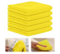 GJV Confezione da 5 panni in microfibra per la pulizia dei piatti, super morbidi, panni per la pulizia dei piatti, super assorbenti e senza pelucchi, panni riutilizzabili per la pulizia, 30 x 30 cm