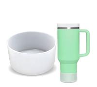 GJV Paraurti protettivo in silicone per bicchiere Stanley Quencher Adventure, 1134 g, 850,5 g, 567 g, 850,5 g, copertura inferiore della bottiglia d'acqua, accessorio per tazza Stanley (trasparente,