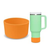 GJV Paraurti protettivo in silicone per bicchiere Stanley Quencher Adventure, 1134 g, 850 g, 567 g, 850,5 g, copertura inferiore della bottiglia d'acqua, accessorio per tazza Stanley (arancione, OD: