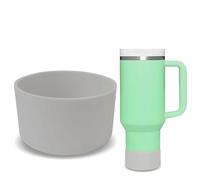 GJV Stanley Quencher Adventure - Protezione in silicone migliorato per bicchiere da 40 g, 30 e 20 once, accessori per bottiglia d'acqua per Stanley Cup (grigio)