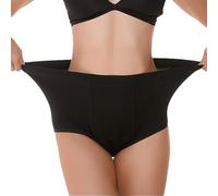 GJXWD Mutande Assorbenti Donna Vita Alta Slip Cotone Ciclo Slip Pants Donna Incontinenza Mestruale Intimo Post Parto per Incontinenza da Leggera A ModerataBlack,XL