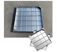 GJZQDKX Coperchio e Telaio Invisibili in Acciaio Inox per tombini, Resistenti e Adatti a Strade e marciapiedi, Dimensioni 80x80 cm (31,5x31,5 Pollici). Soluzione di Accesso Robusta.