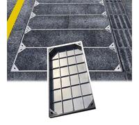 GJZQDKX Coperchio Quadrato per Fossa settica interrata con Base e estrattore, Cornice Decorativa (LxP - 40 x 80 cm/15,7 x 31,5 Pollici) per Uso Esterno.