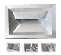 GJZQDKX Coperture per Fosse settiche da Incasso, Coperchio per pozzetto Quadrato/Rettangolare in Acciaio Inox per bloccare detriti, Copertura per Scarico Esterno per Cortile, Prato, giardi