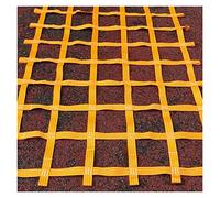 GJZQDKX Rete da Arrampicata per Bambini - Rete Resistente per percorsi a Ostacoli, Ideale per palestre Indoor, parchi Giochi, Allenamento su Parete da Arrampicata e altalene - Arancione Brillante