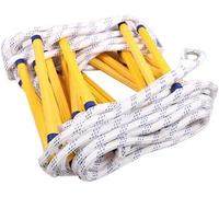 GJZQDKX Scala di Corda antincendio - Scala di Salvataggio Morbida Antiscivolo per Arrampicata ad Alta Quota, Lotta antincendio e autosoccorso - Resina di Nylon Resistente, Ideale per evacu