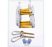 GJZQDKX Scala di Corda, Scala di Sicurezza, Scala di Fuga antincendio, Fuga di Emergenza/spaziatura 40 cm/22 m/72 Piedi (spaziatura 30 cm 13 metri/42,6 Piedi)