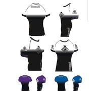 GK BJJ Rash Guard Ranked - Rashguard da MMA Grapple Kings da uomo IBJJF UFC 1 Viola M