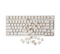 GK GAMAKAY Set di 133 tasti a tema astronauta, profilo MDA PBT Dye-Sub Lovely Clouds Keycap adatto per TK75 LK67 60% 65% 75% 80% 100% layout tastiera meccanica da gioco (grana bianca)