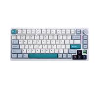 GK GAMAKAY TK75 V2 - Tastiera da gioco meccanica silenziosa al 75% con schermo TFT, Hot Swap RGB Bluetooth 5.0/2.4GHz Wireless/USB-C Wired PBT, tasti con profilo Cherry, (GamaKay Phoenix Switch)