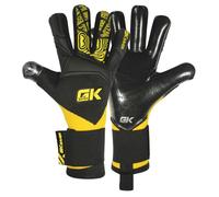 GK Saver Guanti da portiere, serie in maglia, guanti da portiere da calcio, per bambini e adulti, taglie da 4 a 11, senza dita, per allenamento e partite (maglia gialla, taglia 8)