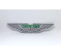 GK Toppa ricamata termoadesiva Aston Martin DB7 DB9 F1 Racing - 12,7 cm x 3 cm - argento - classico - adulto - veicolo