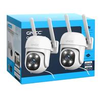 GK2 Kit 2 Telecamera Wi Fi Esterno 1080P Videocamera 360° PTZ Rilevamento