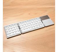 GK408 Tastiera Bluetooth wireless ricaricabile a tre volte con touchpad, support