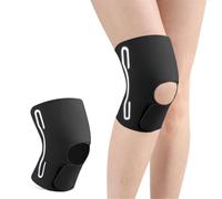 Gkaopi Tutore Ginocchio con Stabilizzatori Laterali Sport Ginocchiera Rotulea Regolabile Traspirante Confortevole Ginocchiera Ortopedica per Infortunio Sportivo, Menisco