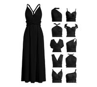 Gkaopi Vestito Infinity da Sera Donna Sexy Multiway a Portafoglio Abito da Damigella d'Onore Elegante Lungo Cerimonia Cocktail Vestito Moda Senza Maniche Aderente Maxi Abito per Ospite di Matrimonio