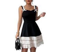 Gkaopi Vestito Sexy Donna Estivo Mini Abito Senza Maniche Vestito Corto da Sera con Spalle Scoperte Abiti Bodycon Aderente Abito da Casual Cocktail Festa Discoteca