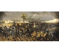 GKAZGQPR Dipinti Famosi Immagini Moderni Murale Immagini Moderni Murale Seconda Guerra d'Indipendenza Battaglia di San Mrtinso di Famoso Artista per L'arredamento Della Camera da Letto 60x90cm
