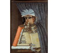 GKAZGQPR Famoso Nordico Tela Pittura Arte Murale Stampa il Bibliotecario di Giuseppe Arcimboldo per la Decorazione Domestica dell'ufficio 60x90cm