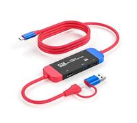 GKEAPZA Adattatore da USB C a HDMI 4K aggiornato per Nintendo Switch/Switch OLED, interruttore portatile di ricambio con caricatore PD/porta USB 3.0, adattatore convertitore AV multiporta da viaggio