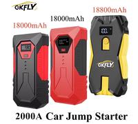 GKFLY 2000A Ad Alta Capacità 18800mAh 12V Jump Starter Dispositivo di Avviamento Portatile Accumulatori E Caricabatteria Per Auto Per Auto Batteria Booster