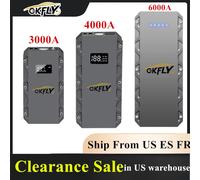GKFLY 3000A 4000A 6000A Avviatore di emergenza per auto Accumulatori e caricabatterie di riserva Dispositivo di avviamento portatile 12V Alimentazione Batteria per auto Booster Buster per 10.0L 8.0L 3