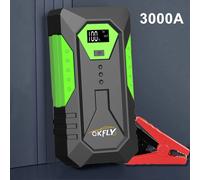 GKFLY 59.2Wh Potenza di avvio 3000A Avviamento di emergenza Auto Booster Batteria esterna 12V Dispositivo di avviamento per Powerbank diesel a benzina