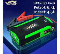 GKFLY Ad Alta Potenza 5000A 4000A Dispositivo di Avviamento 12V Auto Salto di Avviamento Accumulatori E Caricabatterie Di Potere Benzina Diesel Caricabatteria Per Auto Batteria Booster