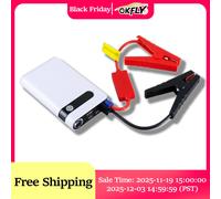 GKFLY Avviatore di emergenza per auto ad alta potenza 800A Dispositivo di avviamento 12V Caricatore per auto Power Bank per batteria per auto Booster Buster LED