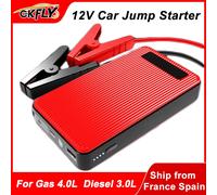 GKFLY Avviatore di emergenza per batteria per auto 1200A Caricatore portatile per batteria per auto 12V Dispositivo di avviamento Booster di emergenza 800A 12000mAh