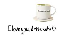 GkgWuxf Adesivo Specchietto Retrovisore - Decorazione Interna Guida Sicura | Decorazioni Auto con Cuore - Per Camion Motociclette Berline SUV Pick-Up Scooter Cruscotto Finestrino Guida