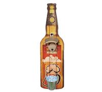 GkgWuxf Apriscatole a parete, apribottiglie a parete - Apriscatole da appendere al muro,Apribottiglie con raccoglitore di tappi, apribottiglie da birra vintage da uomo montato a parete