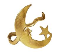 GkgWuxf Braccialetto a polsino, con luna e stella, regolabile, gioiello celeste da indossare tutti i giorni, decorazione per compleanno, festa della mamma, San Valentino, matrimonio, Refer to