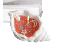 GkgWuxf Candele profumate, per aromaterapia, antistress, in cera di soia e conchiglia, candele profumate naturali, decorazione per la festa della mamma