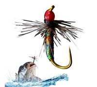 GkgWuxf Esche Artificiali | Crankbait Fly Di Piccole Dimensioni,Esca Realistica Riflettente Con Amo,Per La Di Trota Bass Persico In Acqua E Salata Per Lago Fiume Torrente Poco Profondo