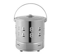 GkgWuxf Gabbia Bruciatore,Inceneritore Metallico con Griglia e Ganci - Bruciatore Economico per Camini a Legna Campeggio Fuoco da Campo Giardinieri Fattoria Giardino Balcone