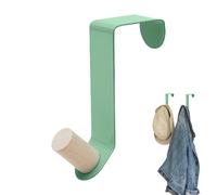 GkgWuxf Gancio per ghirlanda per porta d'ingresso, gancio in metallo per ghirlanda, gancio per porta pasquale antigraffio con palla decorativa natalizia per casa e calza della Befana